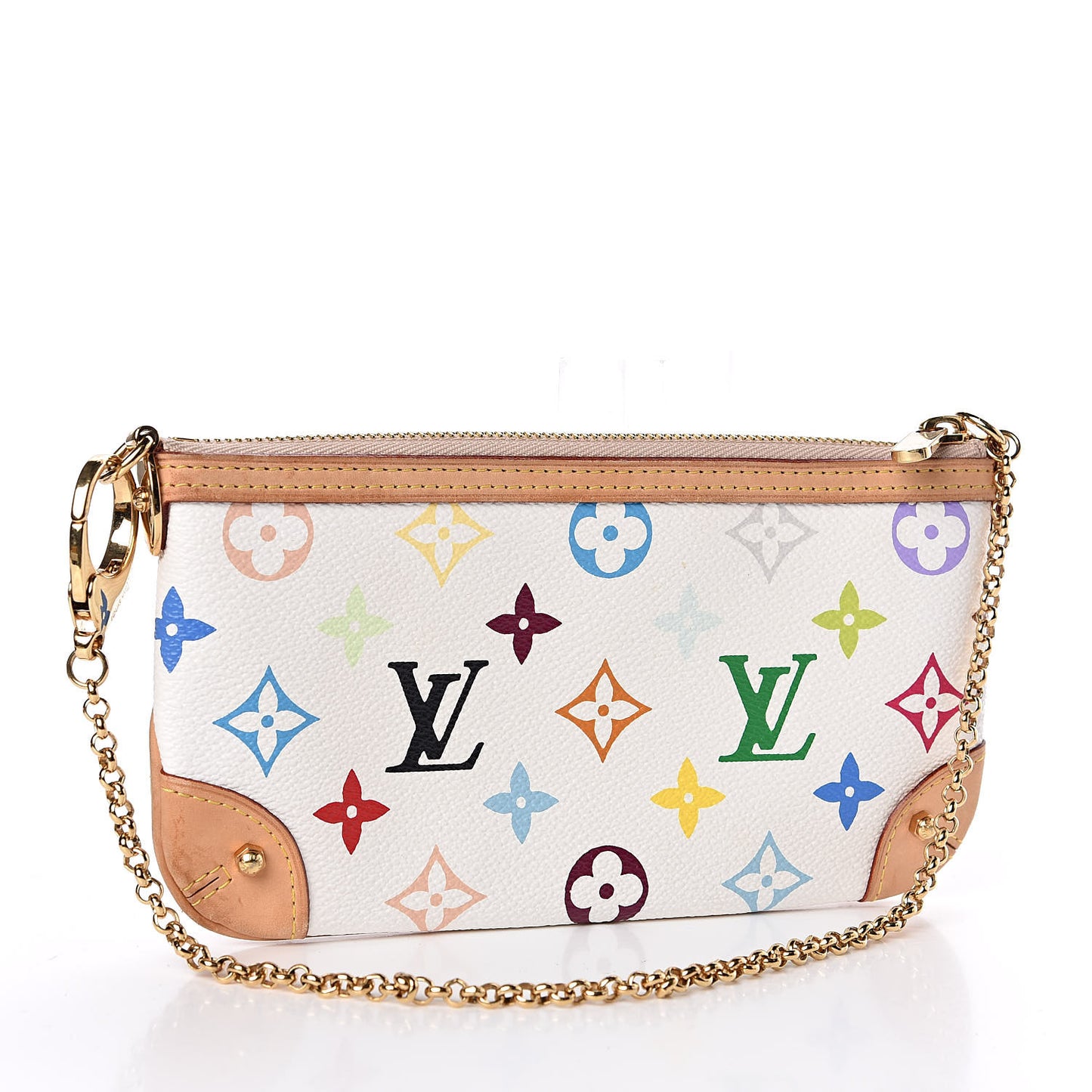 Monogram Multicolor Pochette Milla MM White