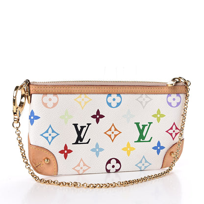Louis Vuitton Monogram Multicolor Pochette Milla MM White 3 of 9