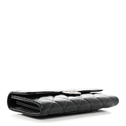 Chanel Caviar Quilted Large Flap Wallet Black 4 of 11