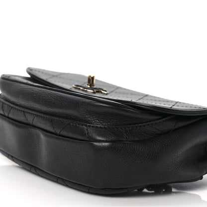Chanel Calfskin Stitched Coco Curve Waist Bag Black 9 of 9