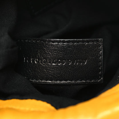 Saint Laurent Lambskin Paris Drawstring Pouch Saffran 7 of 9