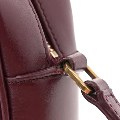 Saint Laurent Calfskin Matelasse Monogram Lou Camera Bag Dark Legion Red 11 of 11