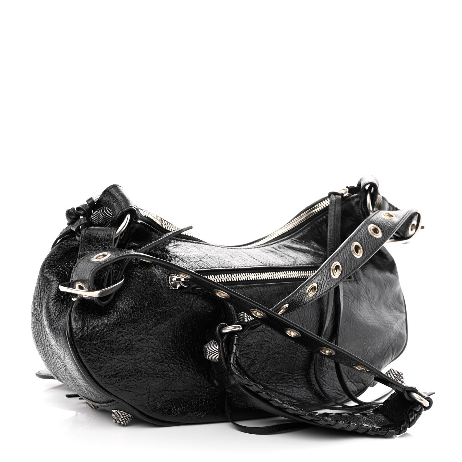 Balenciaga Agneau Arena Small Le Cagole Shoulder Bag Black 3 of 12