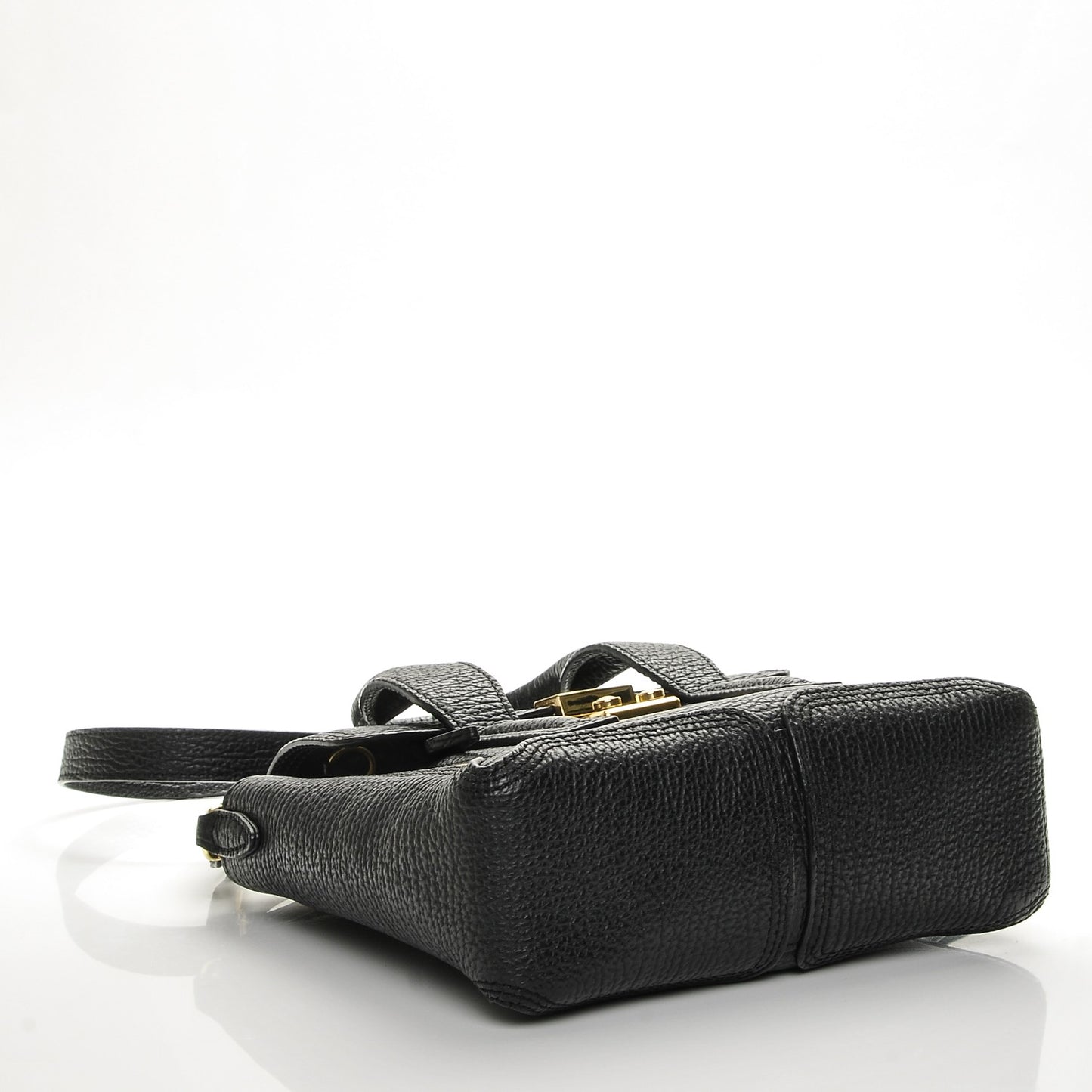 3.1 Textured Calfskin Mini Pashli Satchel Black