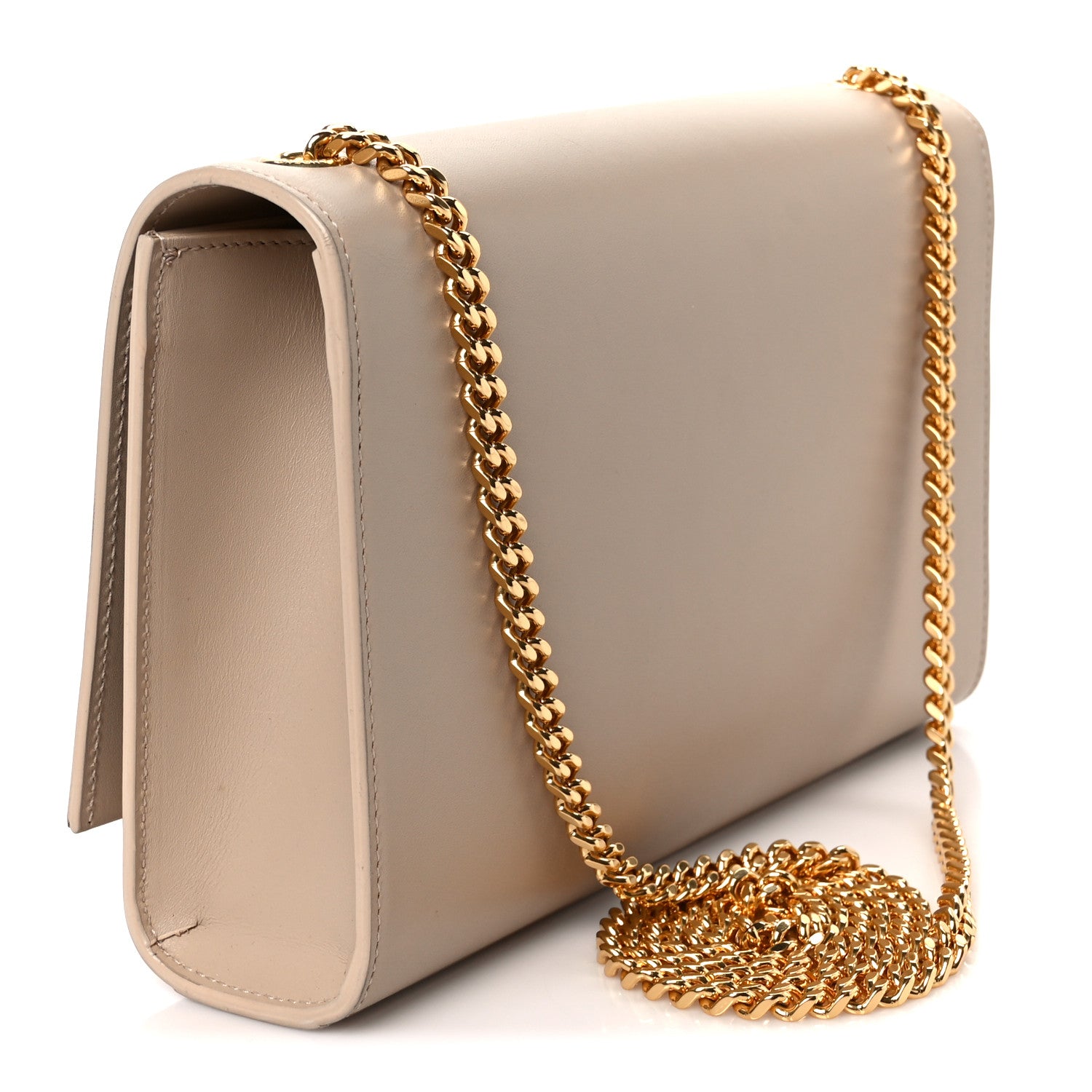Saint Laurent Smooth Calfskin Medium Classic Monogram Kate Tassel Satchel Nude Powder 3 of 11