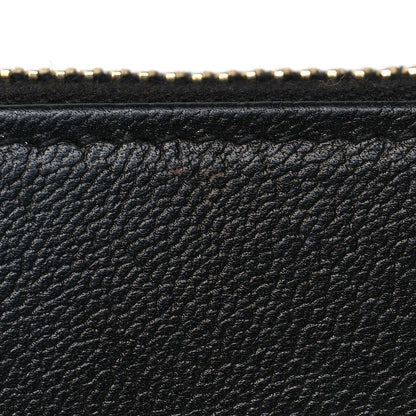 Saint Laurent Chevre Belle De Jour Zip Around Wallet Black 10 of 11