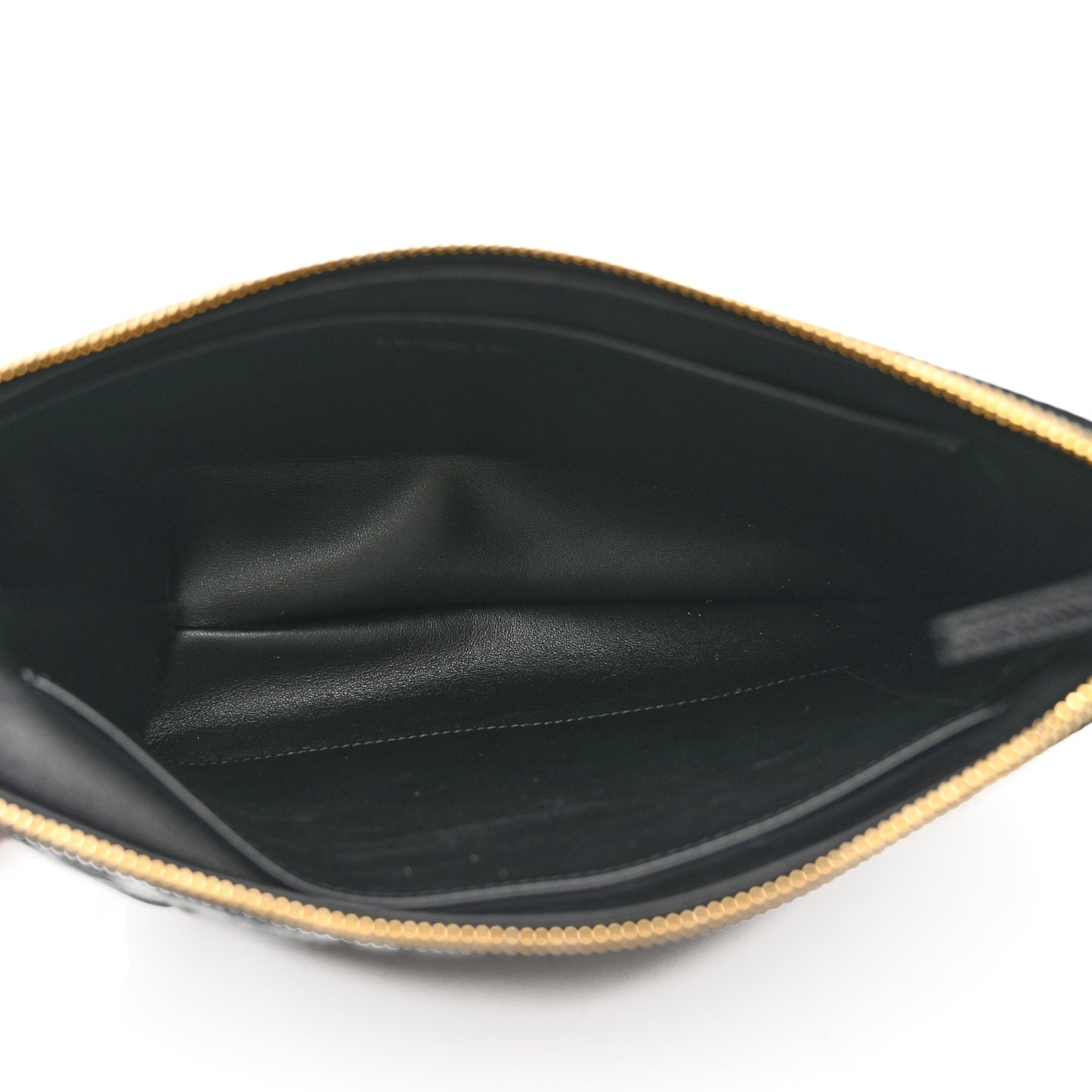 Supple Calfskin Cannage Large Caro Daily Pouch Black