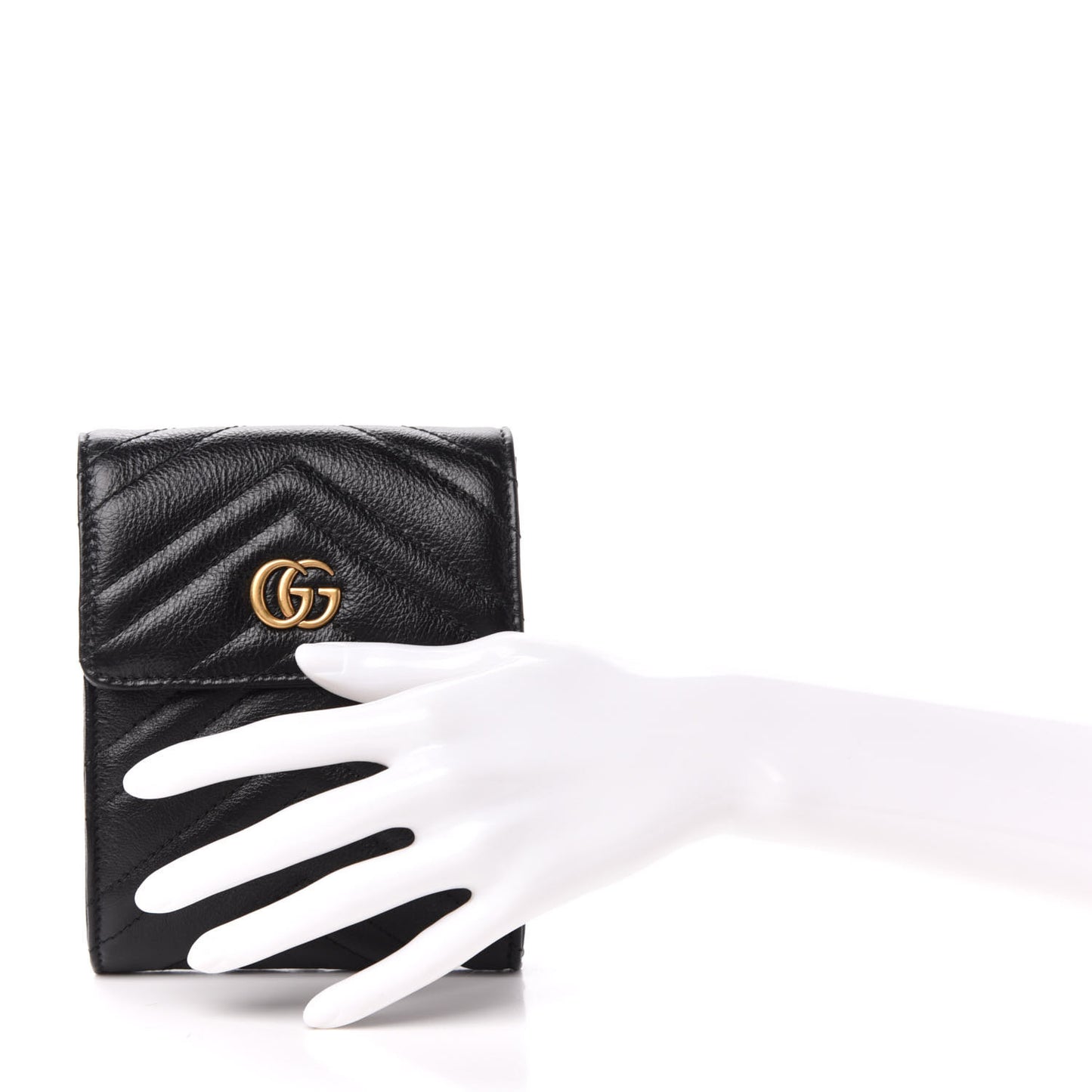 Calfskin Matelasse GG Marmont 2.0 Multi Belt Bag Pouch Black
