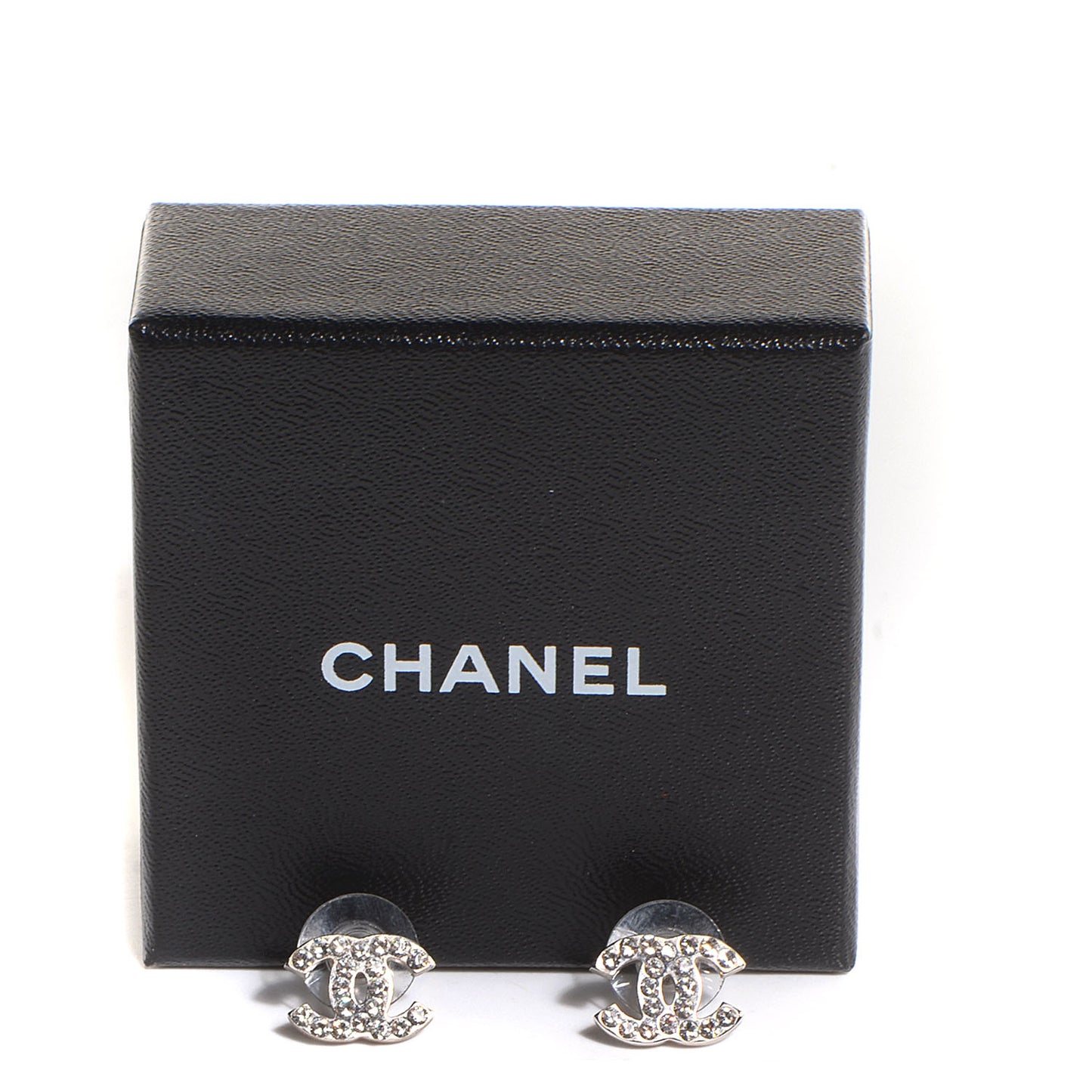 Crystal Timeless CC Earrings Silver