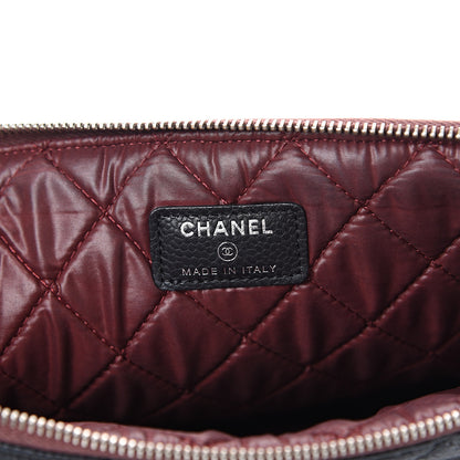 Chanel Caviar Quilted Large Cosmetic Case Black 6 of 13