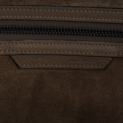 Celine Drummed Calfskin Mini Luggage Dune 7 of 9