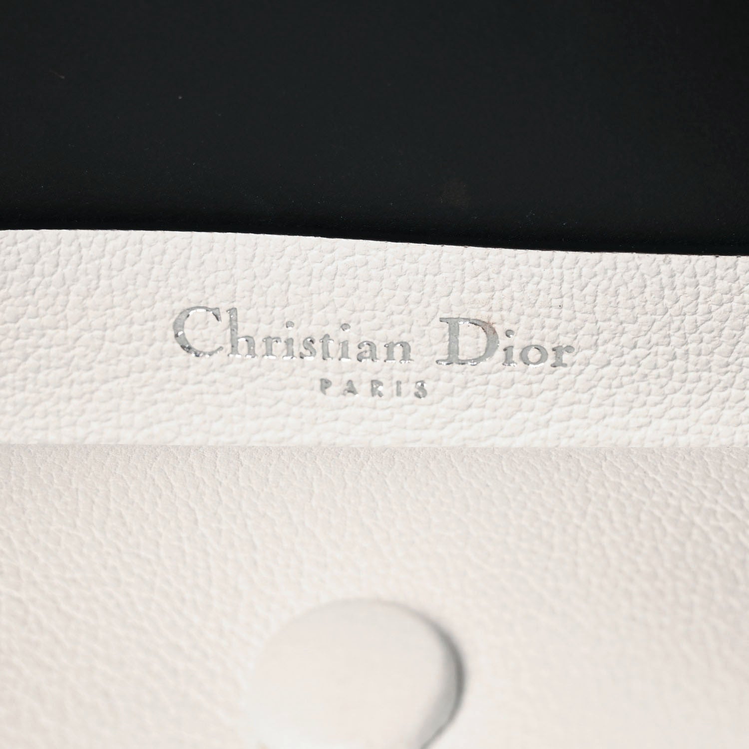 Christian Dior Supple Grained Calfskin Large Open Bar Tote White 6 of 10