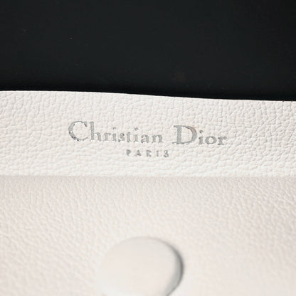 Christian Dior Supple Grained Calfskin Large Open Bar Tote White 6 of 10