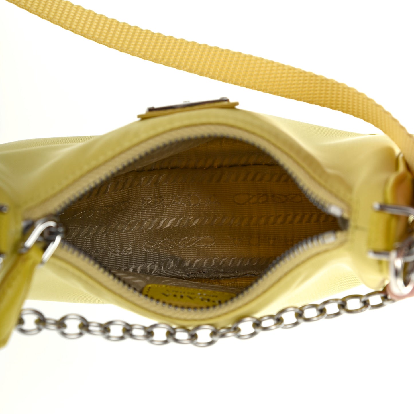 Tessuto Nylon Saffiano Mini Re-Edition 2000 Shoulder Bag Ananas