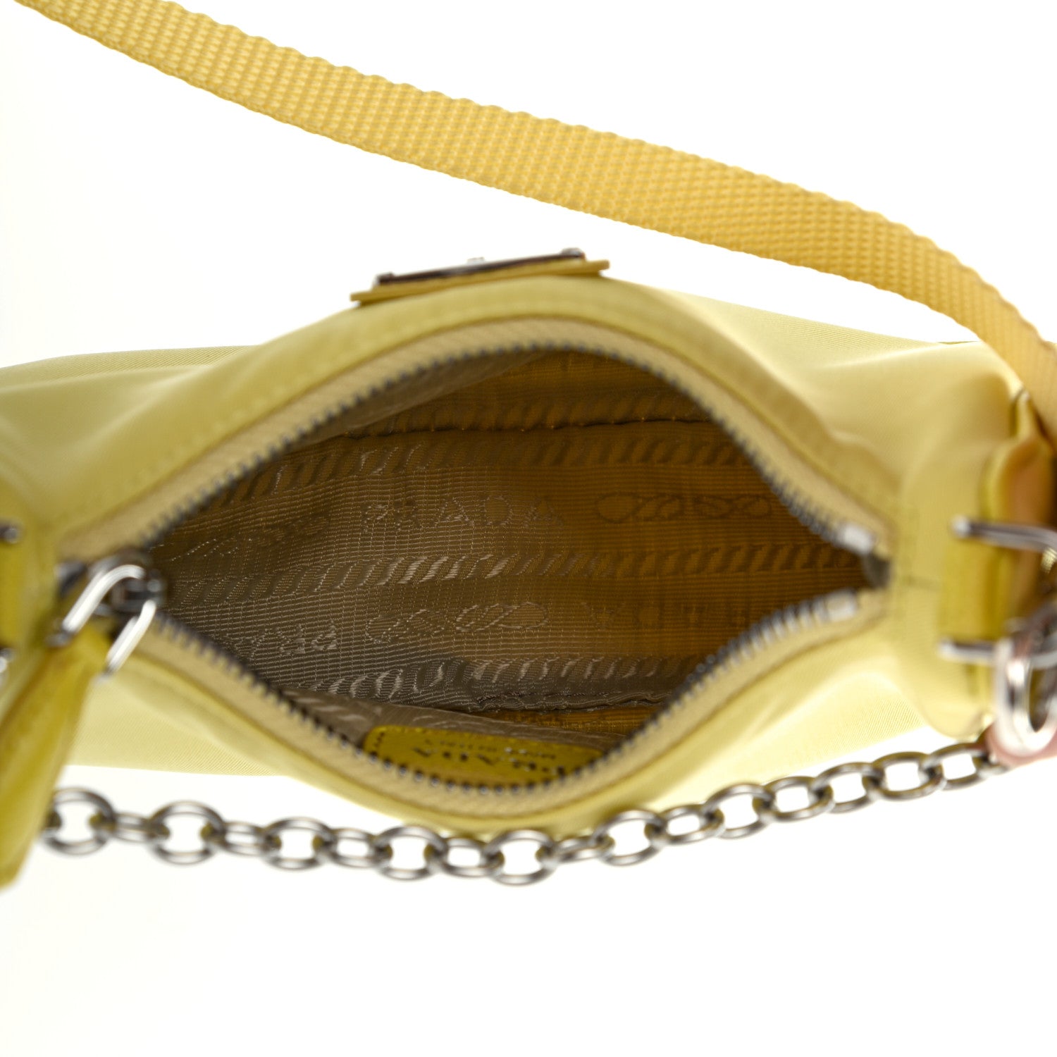 Prada Tessuto Nylon Saffiano Mini Re-Edition 2000 Shoulder Bag Ananas 5 of 7