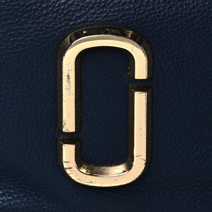 Marc Jacobs Supple Natural Grain Calfskin The Softshot 27 Bag Navy 9 of 11