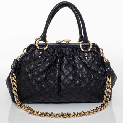 Marc Jacobs Quilted Leather Stam Black 1 of 11
