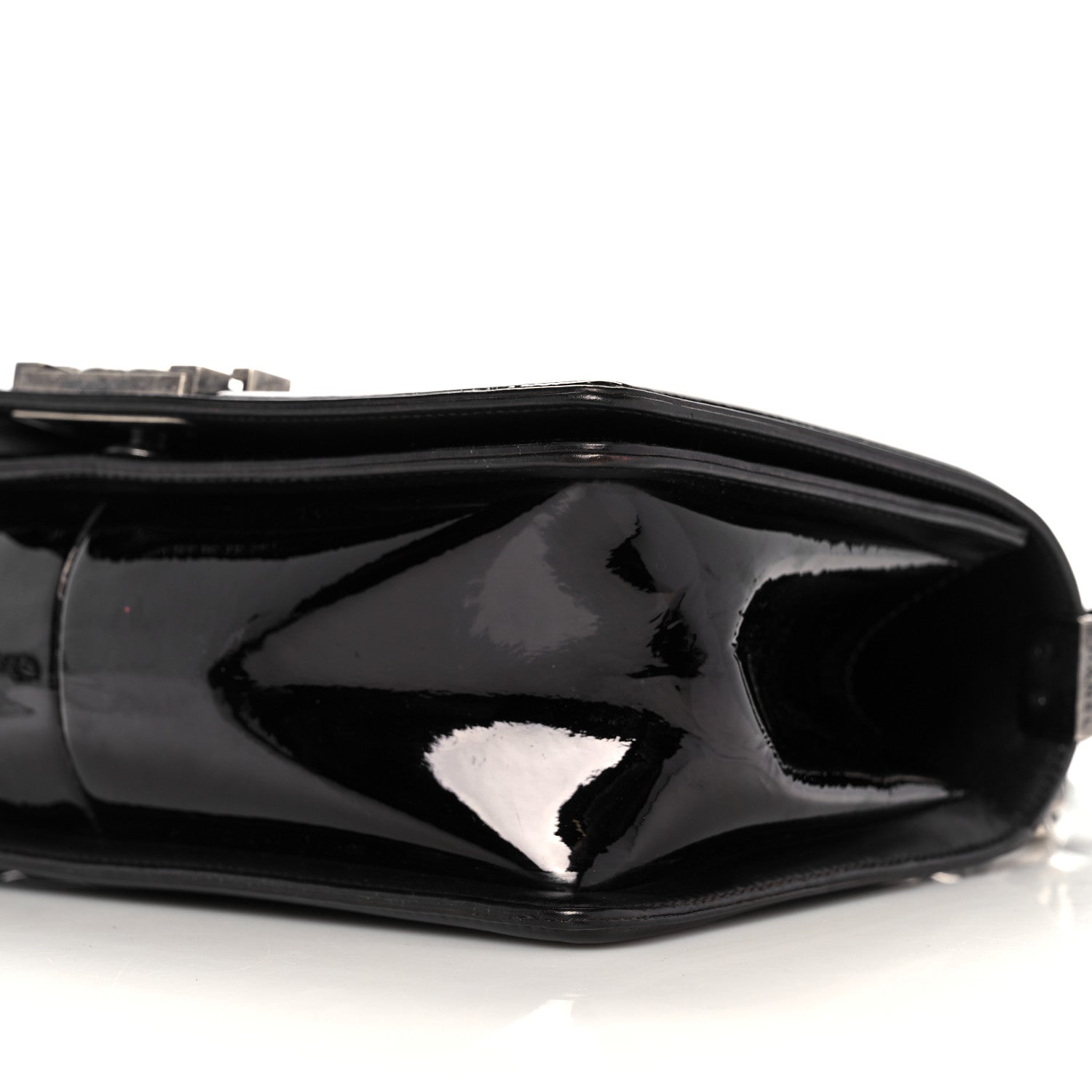 Chanel Patent Calfskin Quilted Medium Boy Flap Black 9 of 10