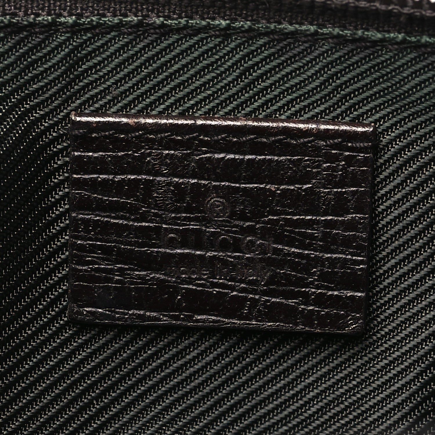 Gucci Monogram Web Boat Pochette Brown 6 of 12