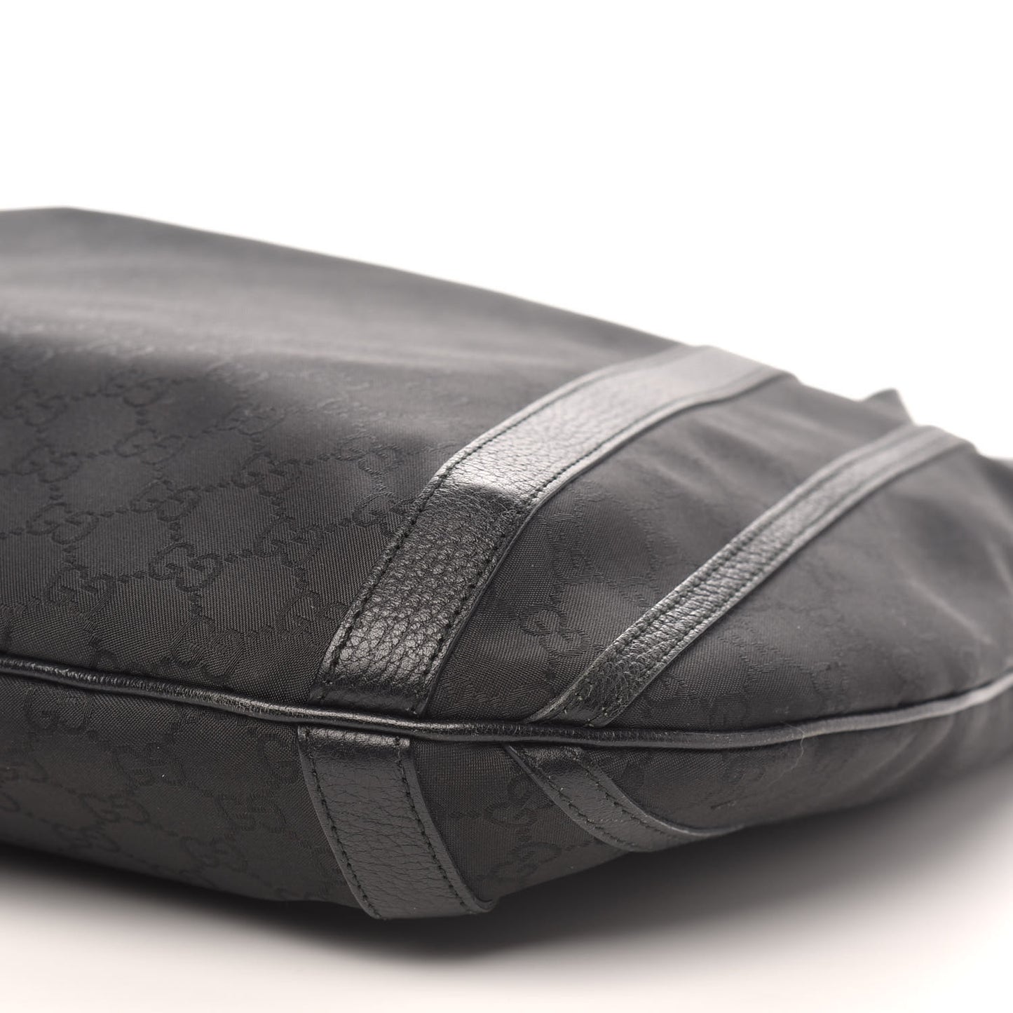 Nylon Monogram Medium Abbey Convertible Tote Black