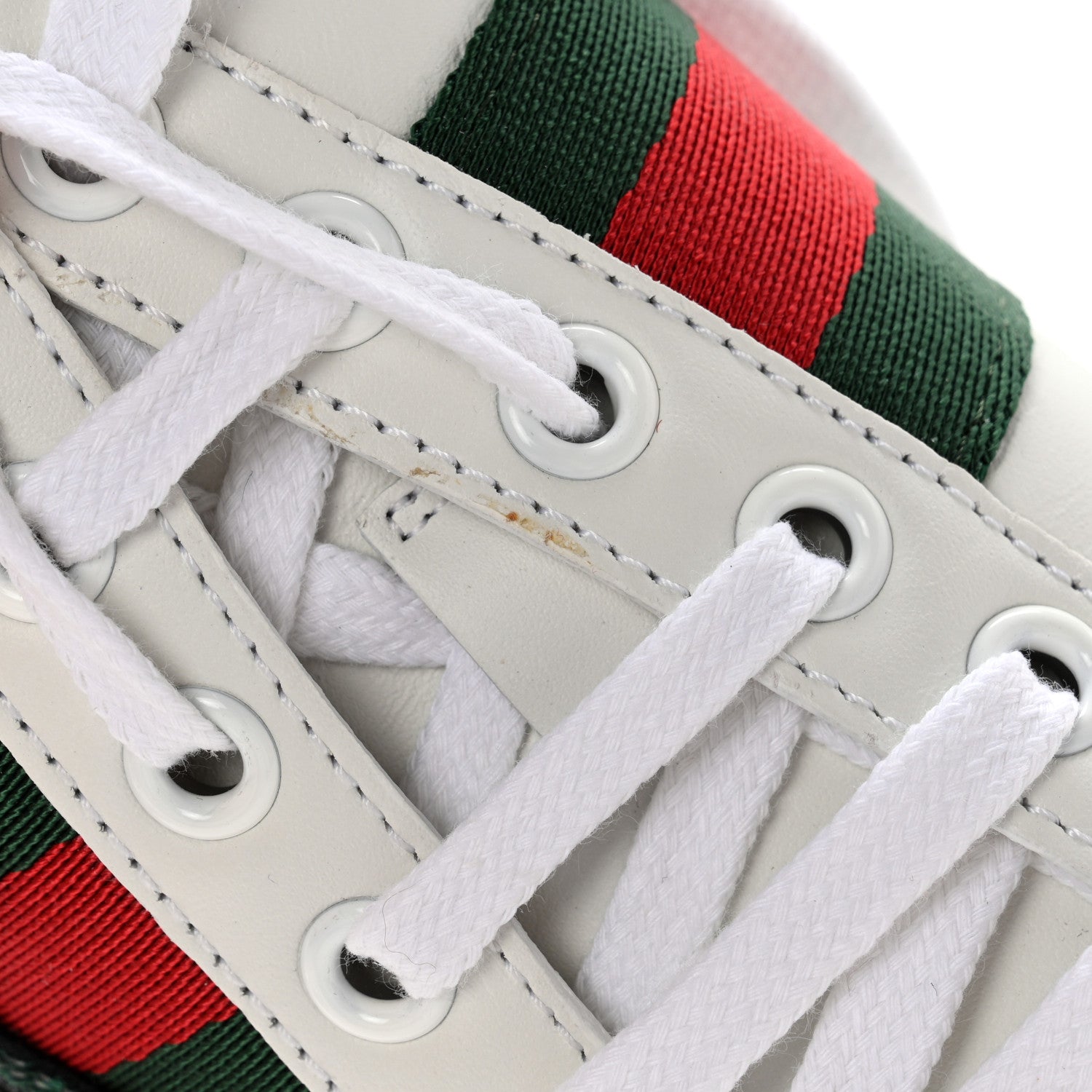 Gucci Calfskin Web Floral Embroidered Womens Ace Sneakers 36 White 11 of 12