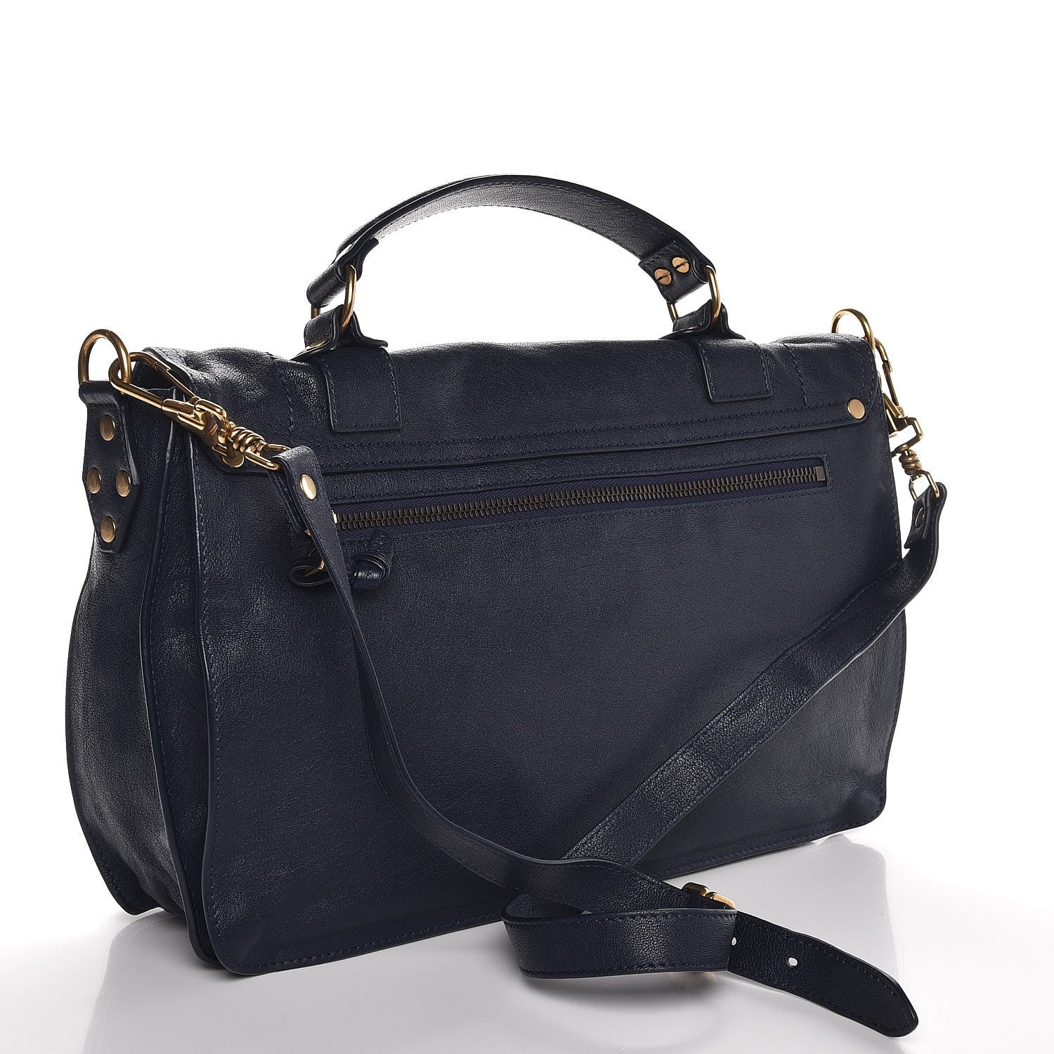 Proenza Schouler Lambskin Medium PS1 Satchel Midnight 3 of 8