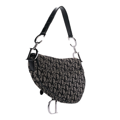 Christian Dior Monogram Saddle Bag Black 3 of 18