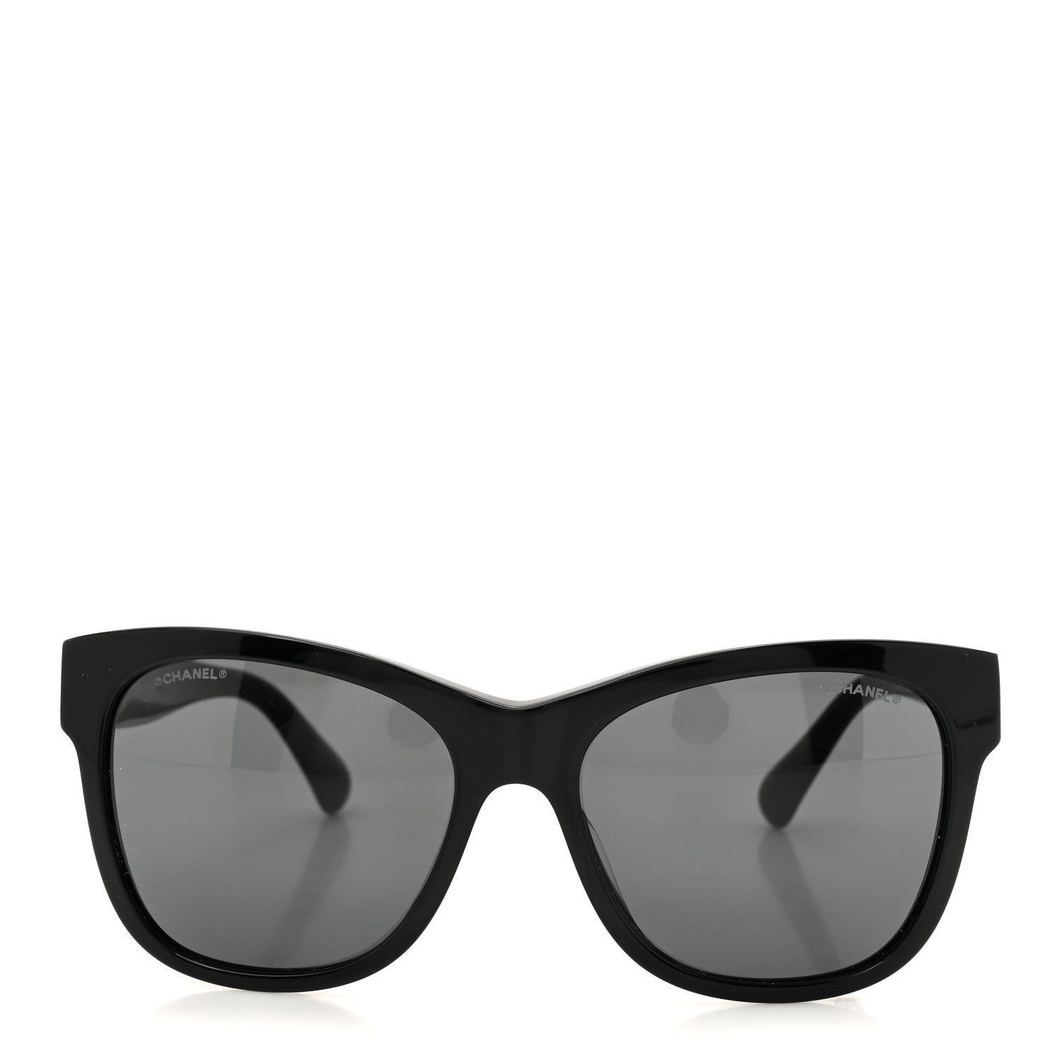 Chanel Acetate Polarized Square CC Sunglasses 5380 Black 2 of 8