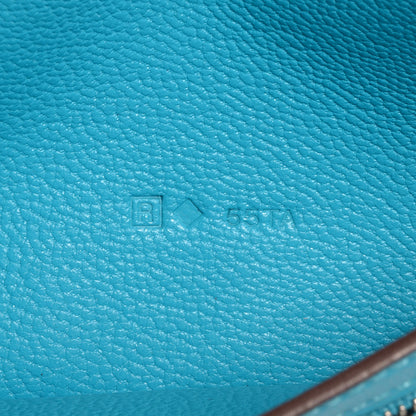 Hermes Chevre Mysore Bearn Wallet Bleu Azteque 16 of 19
