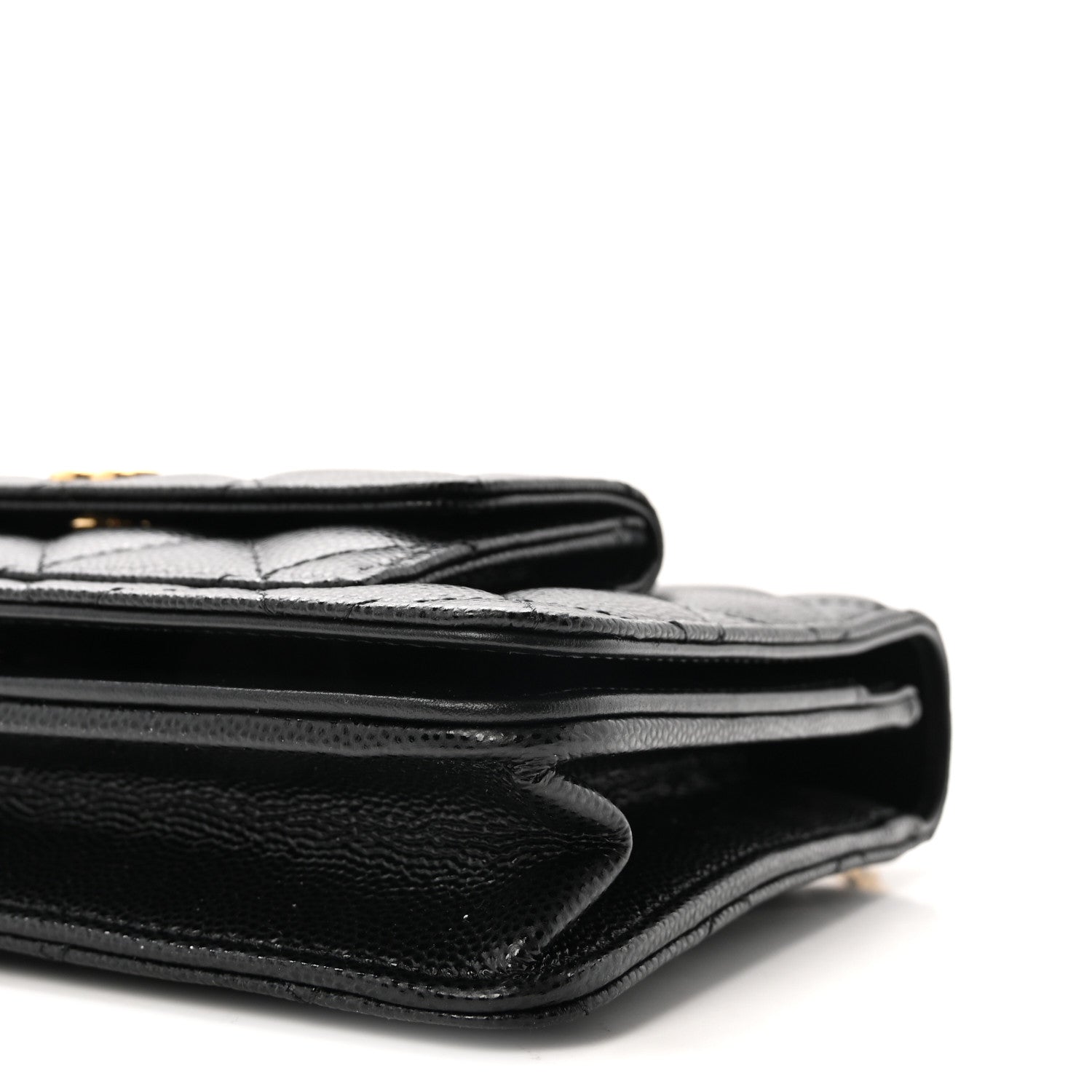 Chanel Caviar Quilted Pocket Twins Clutch With Chain Black 11 of 11