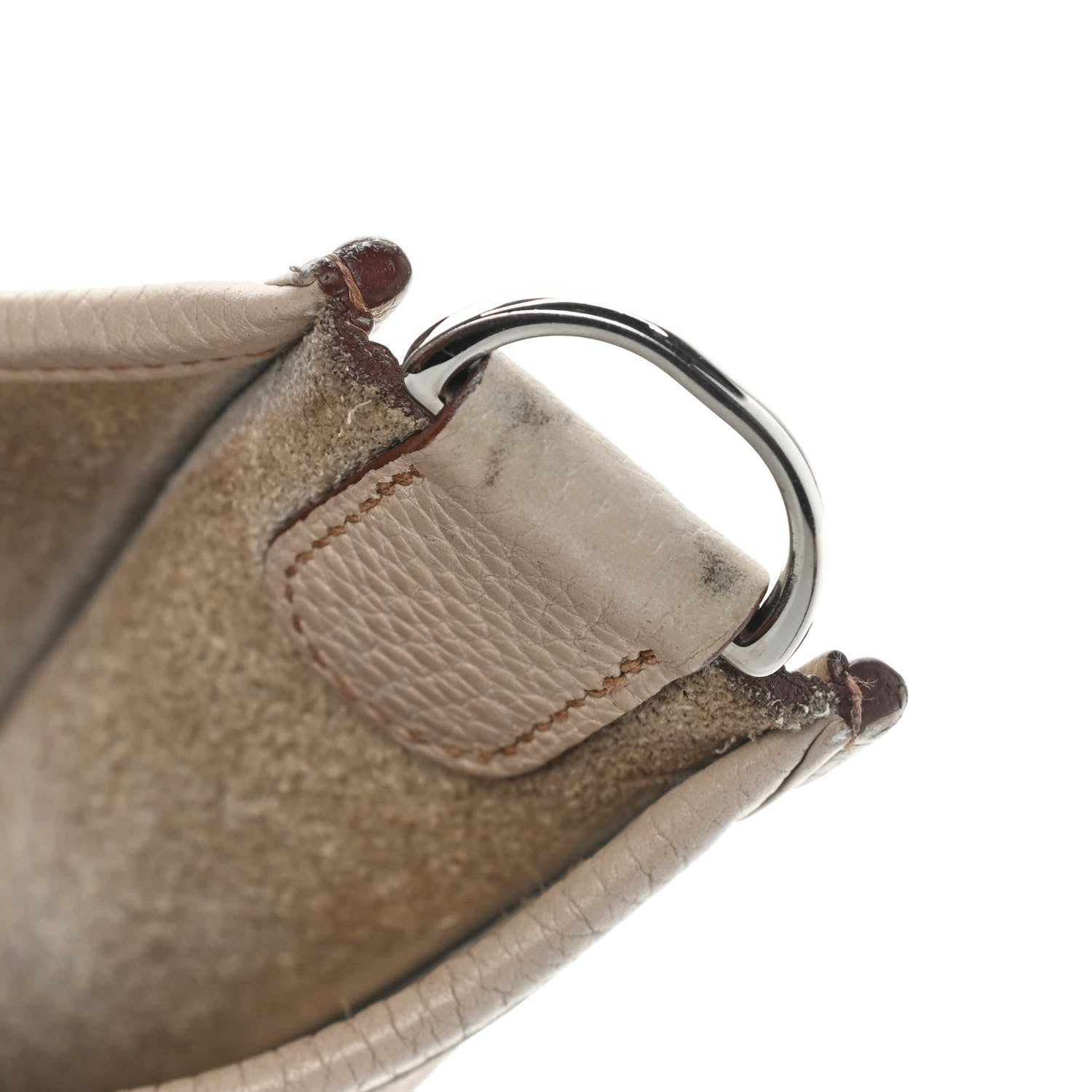Hermes Taurillon Clemence Evelyne III PM Grege Pale 13 of 16
