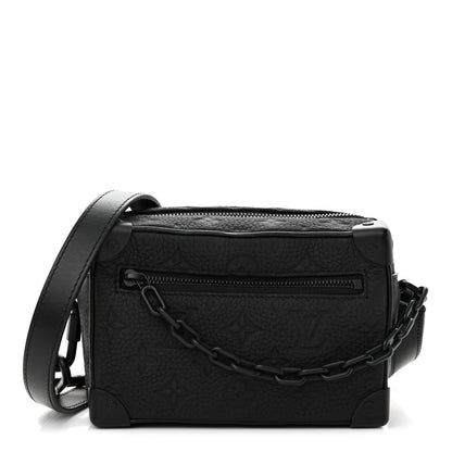Louis Vuitton Taurillon Monogram Mini Soft Trunk Black 1 of 9