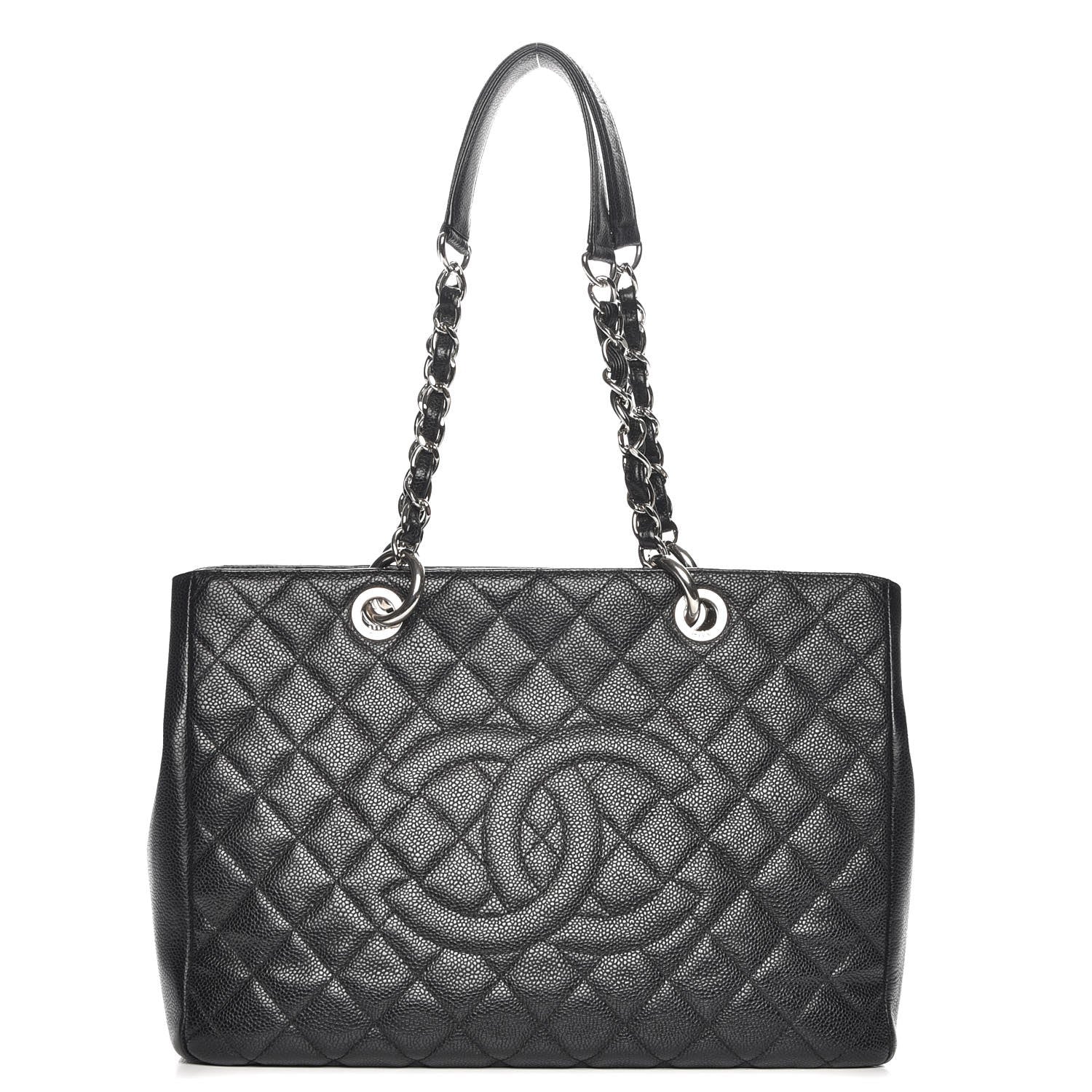 Chanel Caviar Quilted Grand Shopping Tote GST Black 1 of 7
