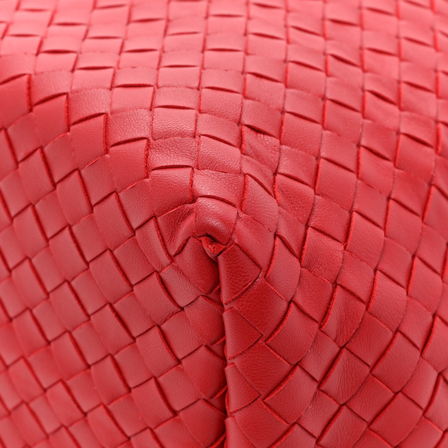 Bottega Veneta Nappa Intrecciato Bella Tote Red 10 of 14