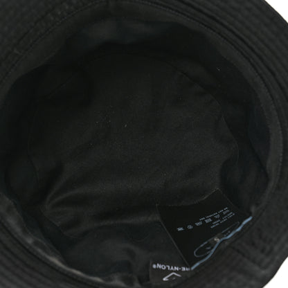Prada Re-Nylon Metal Triangle Logo Womens Bucket Hat S Black 6 of 9