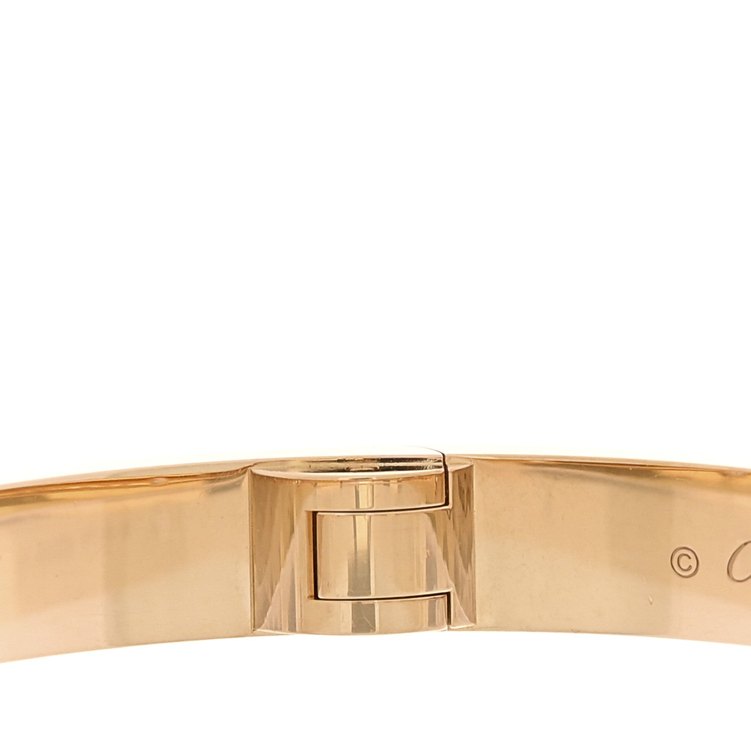 Cartier 18K Yellow Gold 4 Diamond LOVE Bracelet 16 7 of 9