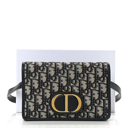 Christian Dior Oblique 30 Montaigne 2-In-1 Pouch Blue 10 of 10