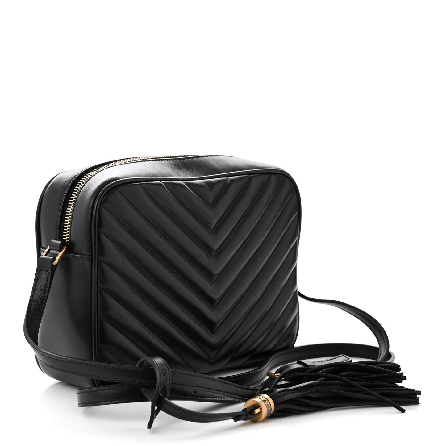 Calfskin Matelasse Monogram Lou Camera Bag Black