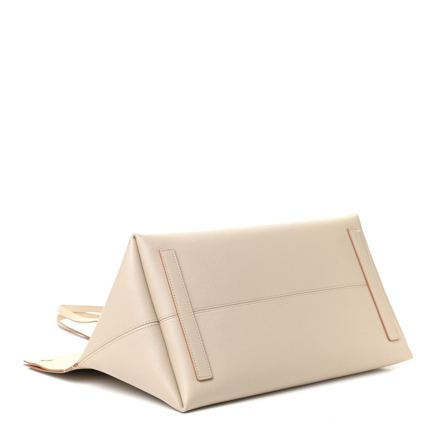 Calfskin Large Society Tote Soft Fawn Orange