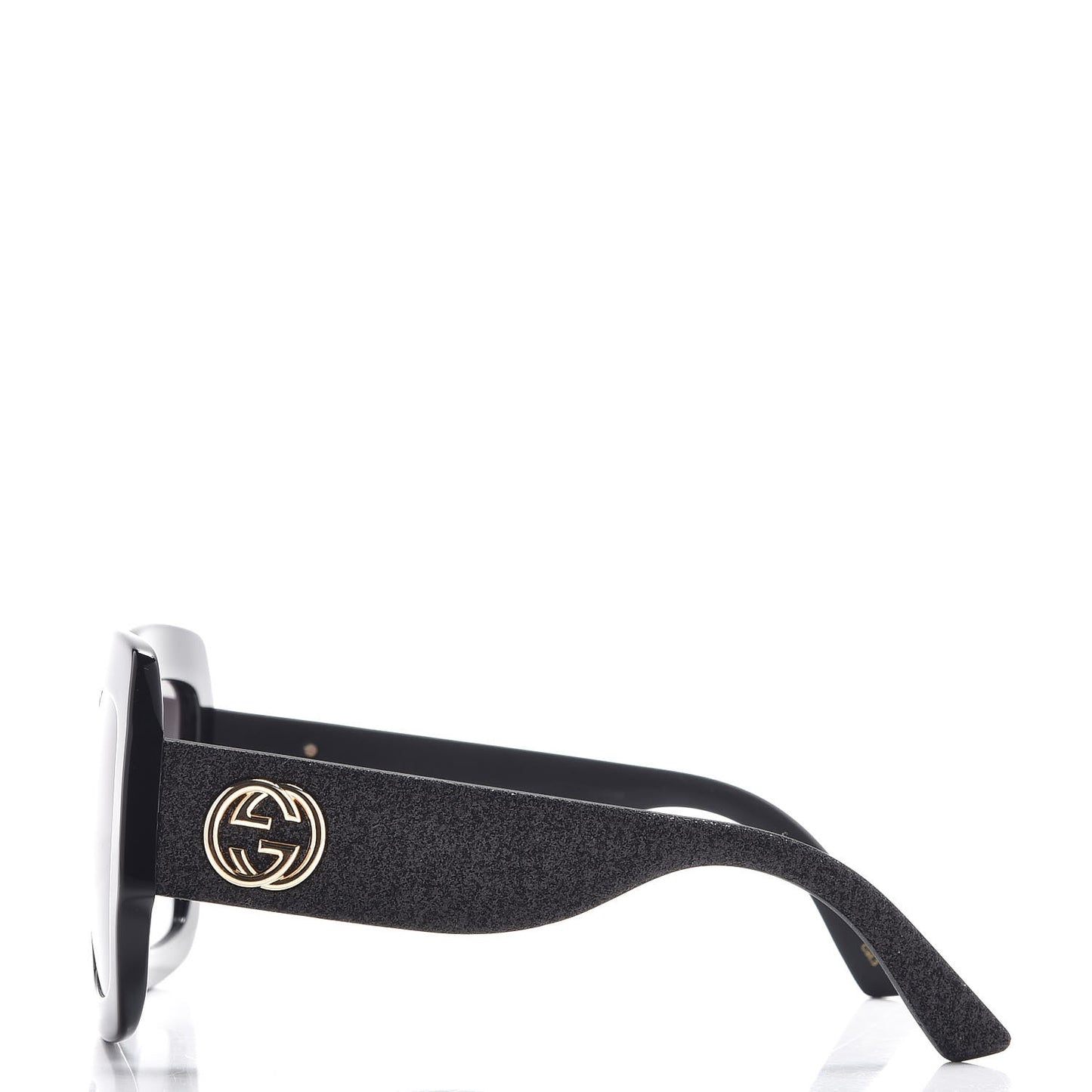 Square Frame Glitter GG0102S Sunglasses Black
