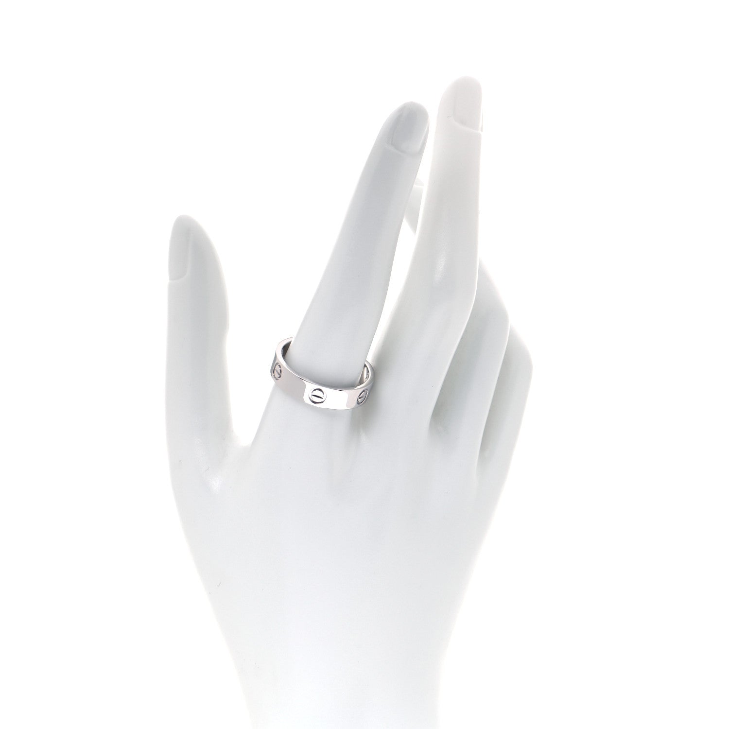 Cartier Platinum 5.5mm LOVE Ring 65 11 4 of 10