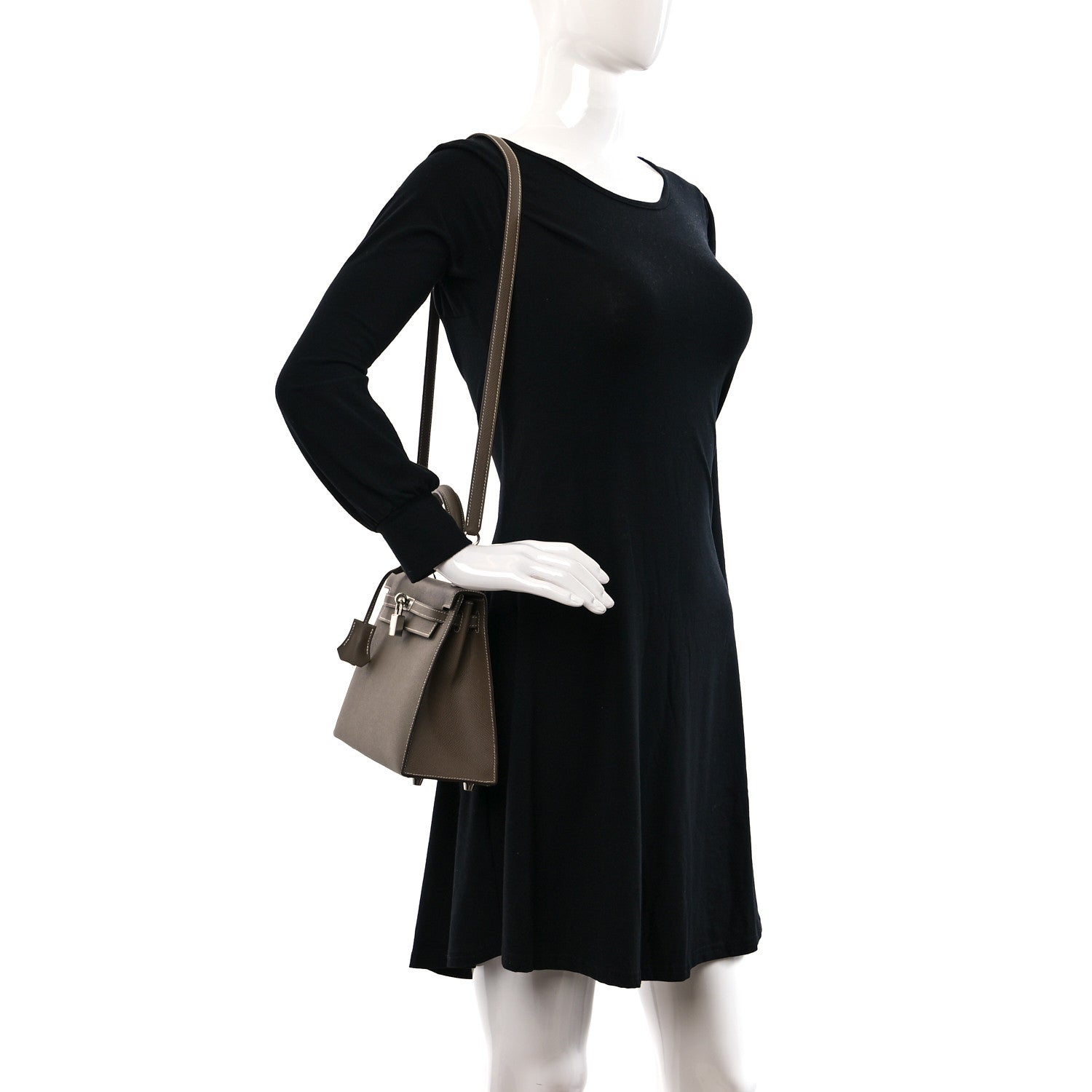 Hermes Epsom Kelly Sellier 25 Etoupe 2 of 10
