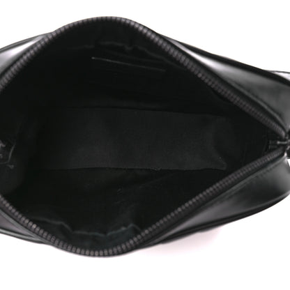 Saint Laurent Calfskin Matelasse Monogram Monochrome Lou Camera Bag Black 5 of 10