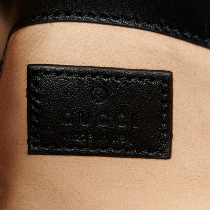 Gucci Calfskin Matelasse Monochrome GG Marmont Chain Belt Bag Black 6 of 11