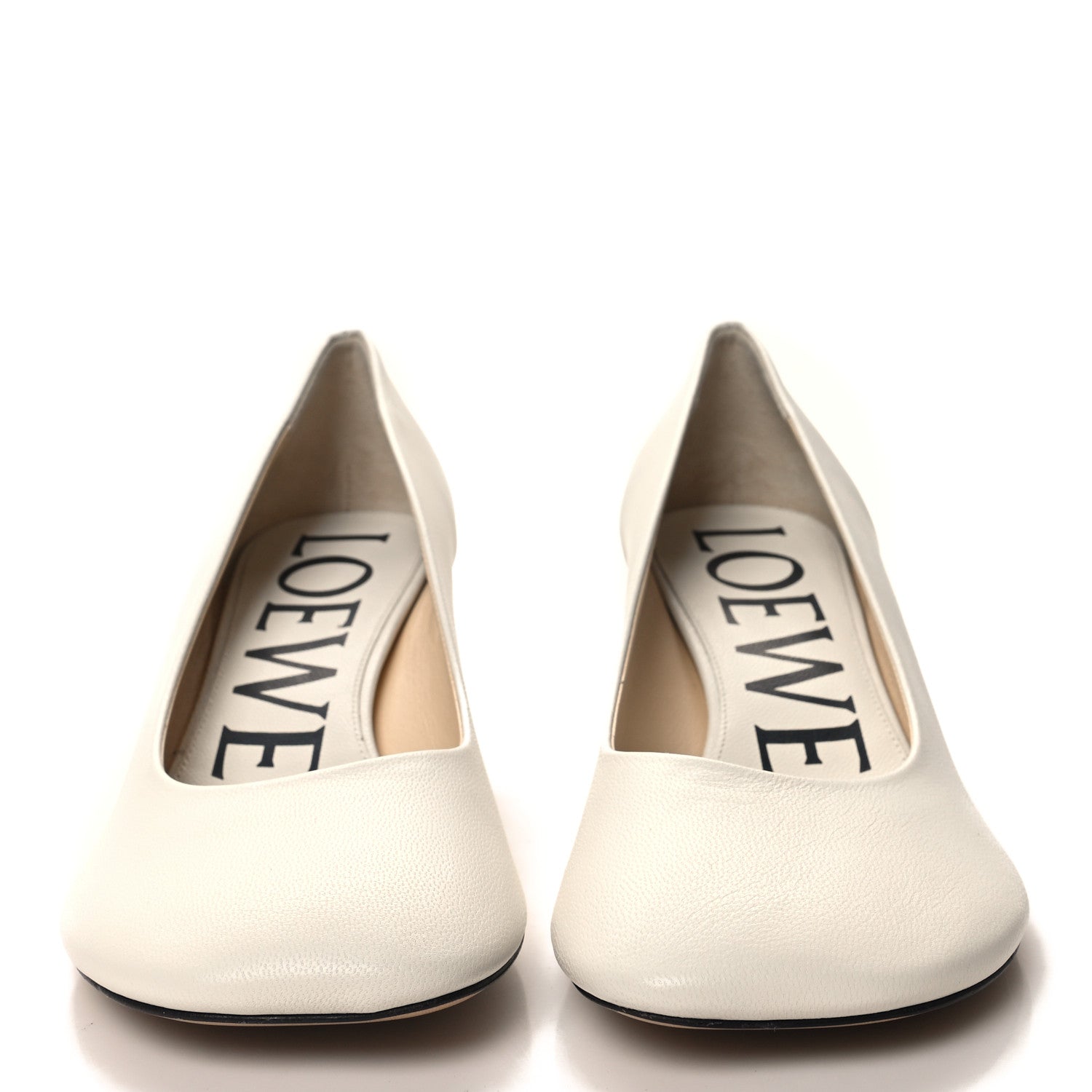 Loewe Goatskin Toy Pumps 38 White 2 of 8