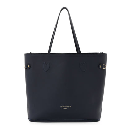 Louis Vuitton Monogram Calfskin Neo Neverfull Inside Out MM Navy 3 of 18