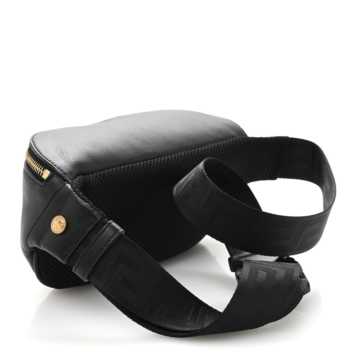 Versace Grained Calfskin Vanitas Medea Belt Bag Black 3 of 13