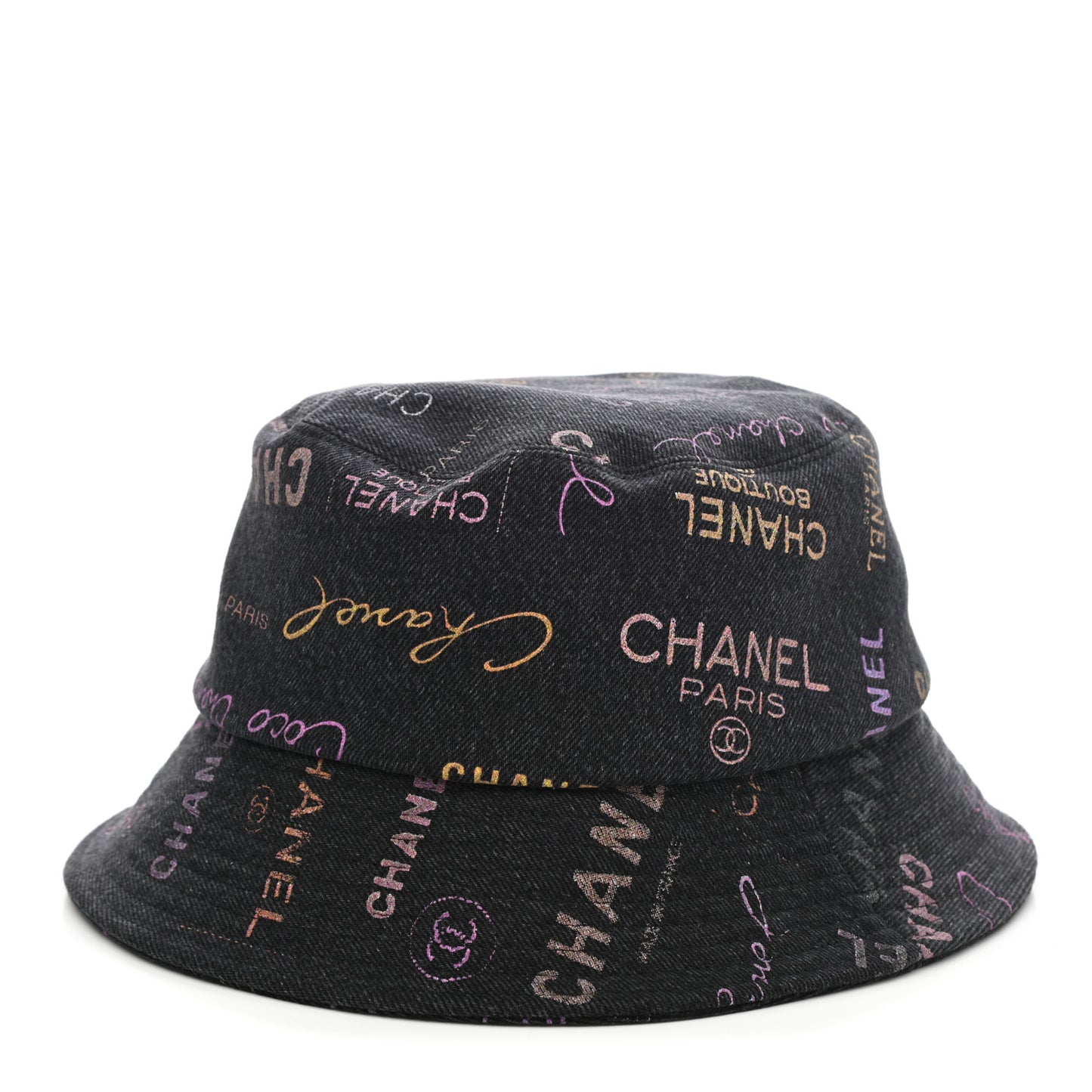 Denim Mood Cloche Bucket Hat S Black