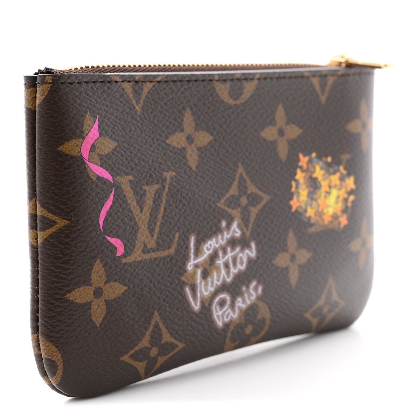 Monogram 2025 Vivienne Winter Holiday Key Pouch S Frozen Orchid