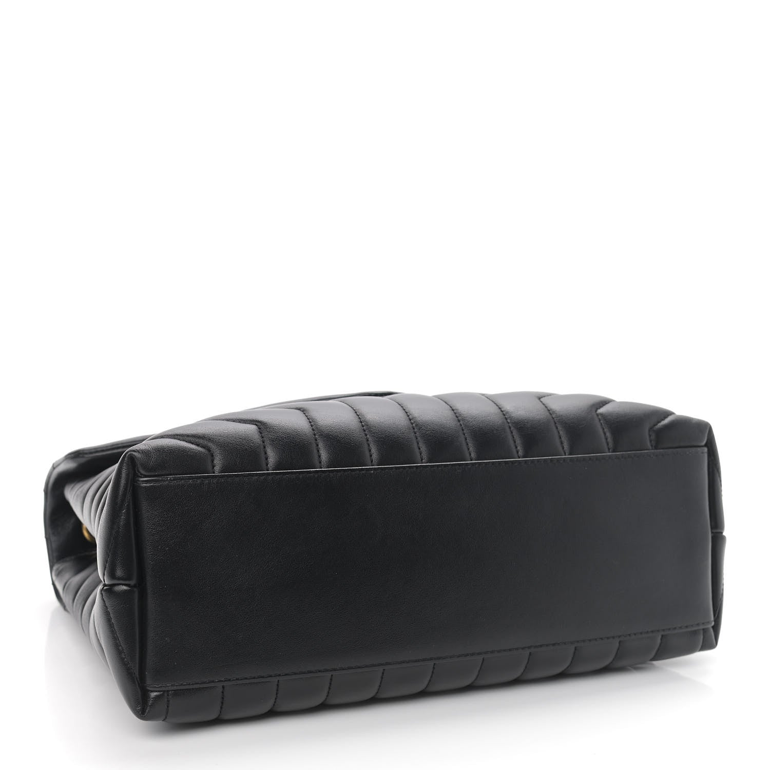 Saint Laurent Calfskin Y Quilted Monogram Medium Loulou Chain Satchel Black 4 of 9